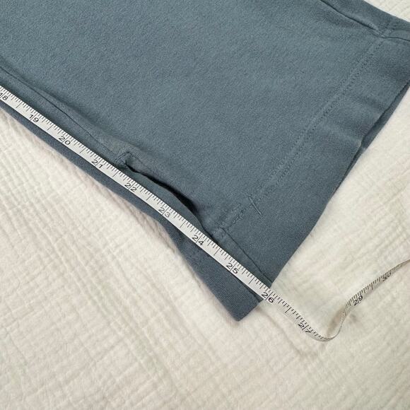 Pact Lounge Pants Blue Ribbed Waist Straight Leg Women’s Small Organic Cotton - Picture 16 of 16